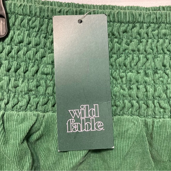Wild Fable 3x Green Corduroy Shorts Pockets! NWT! 0881 - Picture 6 of 8